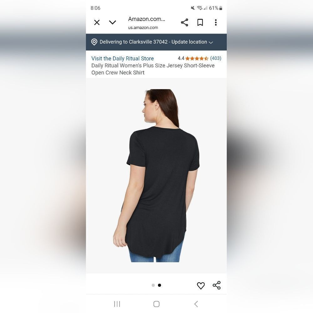 @danniejbdb 4 Daily Ritual Jersey Short Sleeve Shirts W/ S High-Low Tunic NWT - Picture 6 of 15